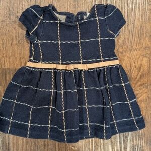 Janie and Jack Navy and Cream Baby Dress